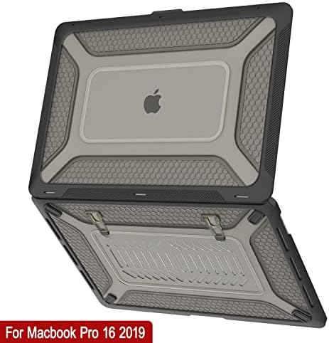 Punkcase עבור MacBook Pro 16 Case Chergh Chell Chell | שרוול מחוספס צבאי כבד צבאי עם עמדות קיק | הגנה אולטימטיבית עבור
